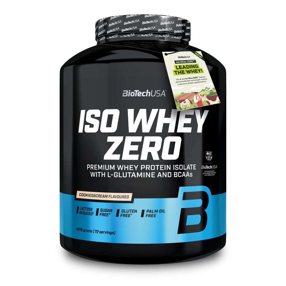 Biotech USA Iso Whey Zero With Glutamine & BCAAs Πρωτεΐνη Ορού Γάλακτος Χωρίς Γλουτένη & Λακτόζη 1.816kg
