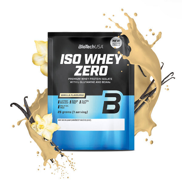 Biotech USA Iso Whey Zero With Glutamine & BCAAs Πρωτεΐνη Ορού Γάλακτος Χωρίς Γλουτένη & Λακτόζη 25gr