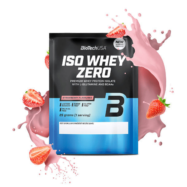 Biotech USA Iso Whey Zero With Glutamine & BCAAs Πρωτεΐνη Ορού Γάλακτος Χωρίς Γλουτένη & Λακτόζη 25gr