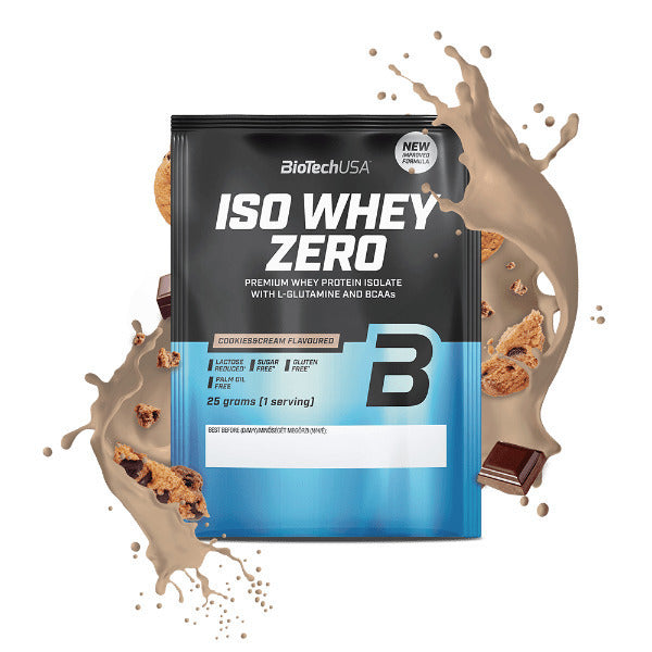 Biotech USA Iso Whey Zero With Glutamine & BCAAs Πρωτεΐνη Ορού Γάλακτος Χωρίς Γλουτένη & Λακτόζη 25gr