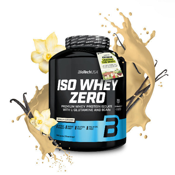 Biotech USA Iso Whey Zero With Glutamine & BCAAs Πρωτεΐνη Ορού Γάλακτος Χωρίς Γλουτένη & Λακτόζη με Γεύση Βανίλια 1.816kg