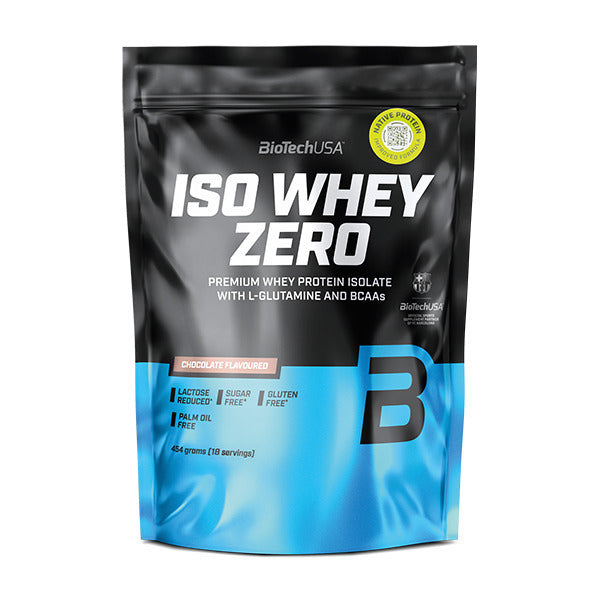 Biotech USA Iso Whey Zero With Glutamine & BCAAs Πρωτεΐνη Ορού Γάλακτος Χωρίς Γλουτένη & Λακτόζη 454gr