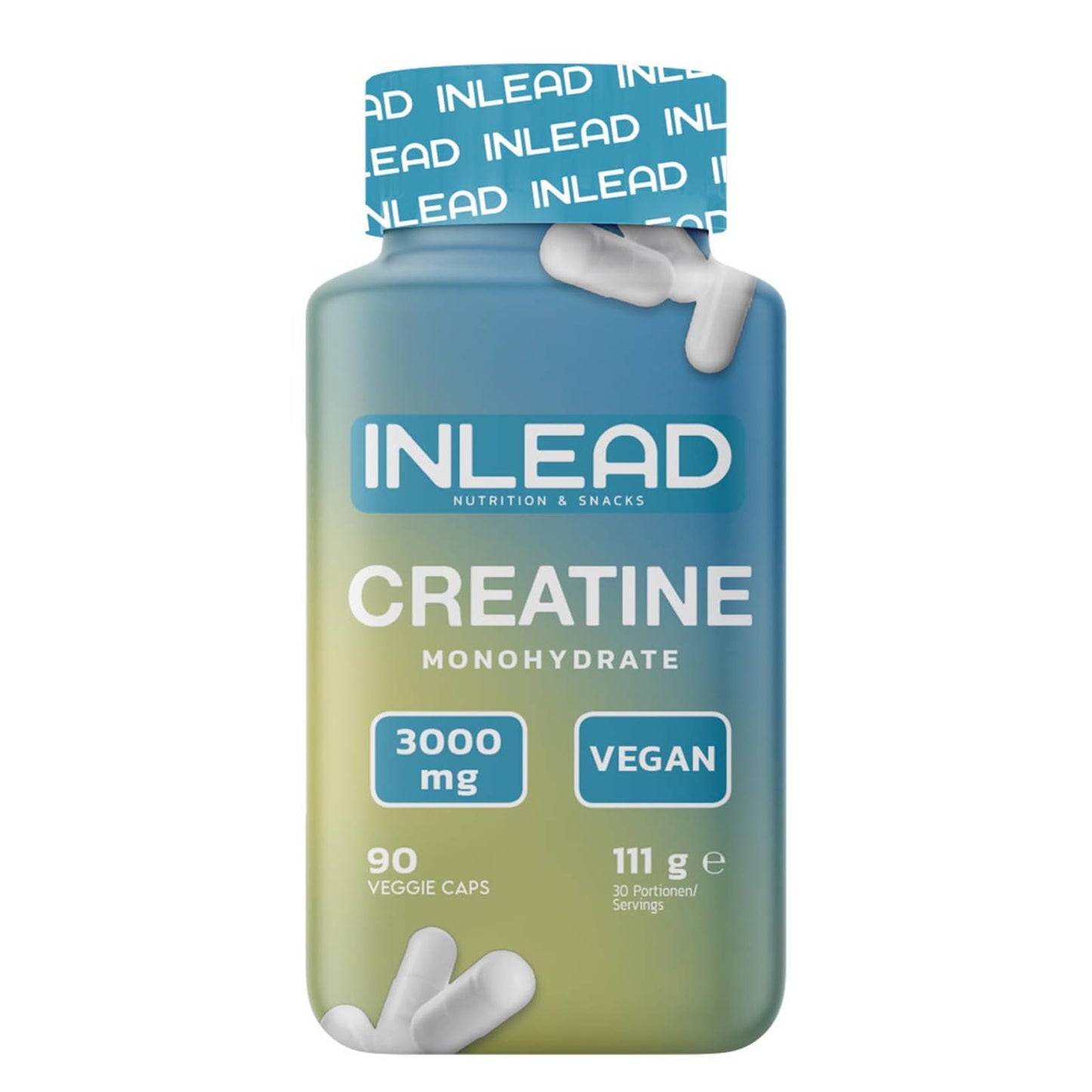 Inlead Nutrition Creatine Μονοϋδρική Κρεατίνη 90 κάψουλες