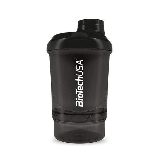 BioTech USA Wave+ Nano Shaker (300ml) – Black