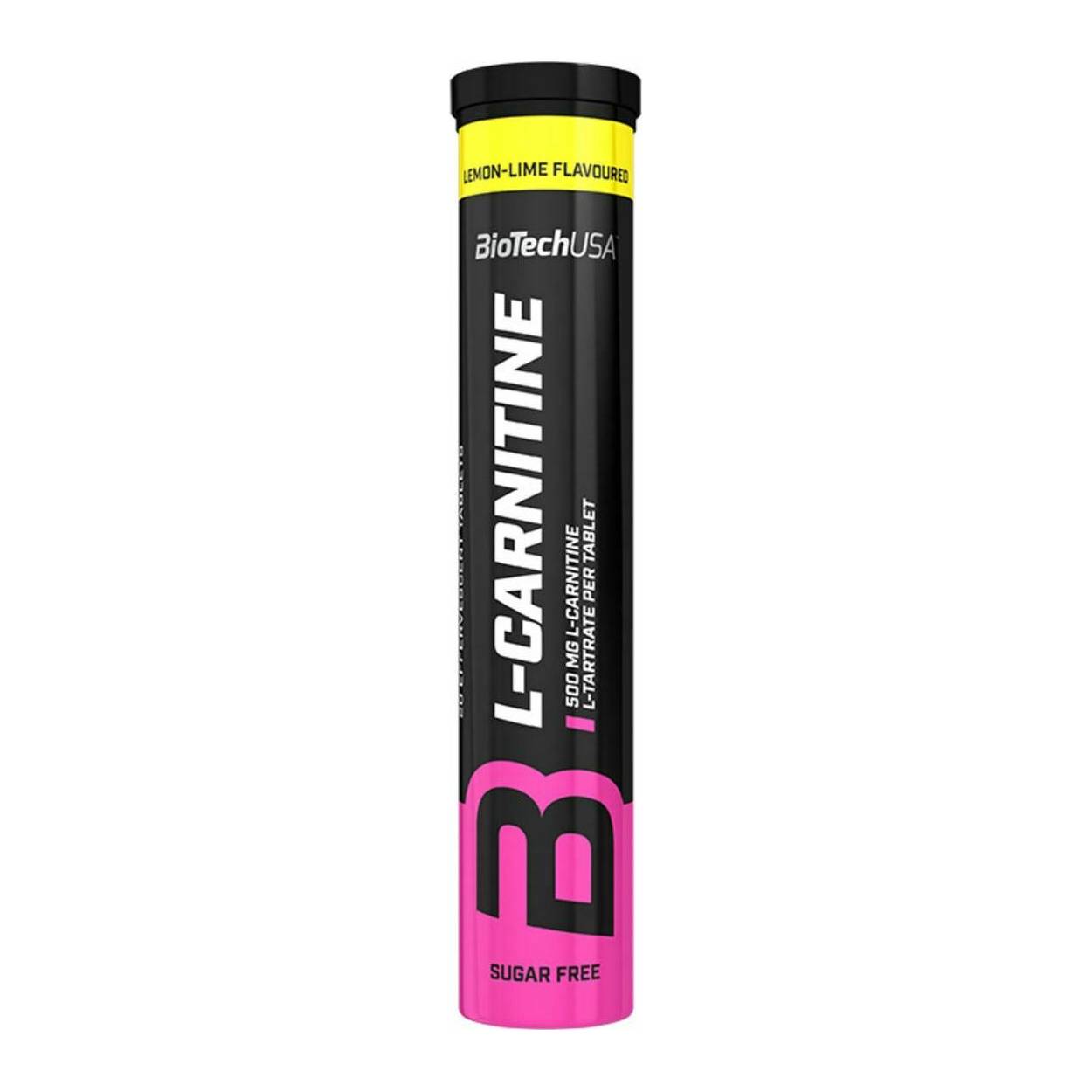 BioTech USA L-Carnitine 500mg (20 αναβράζοντα δισκία) – Lemon Lime