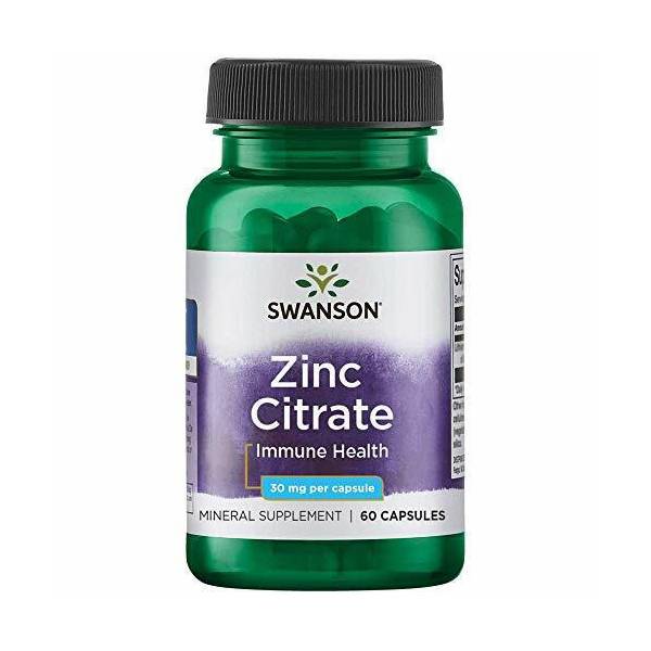 Swanson Zinc Citrate 30mg (60 κάψουλες)