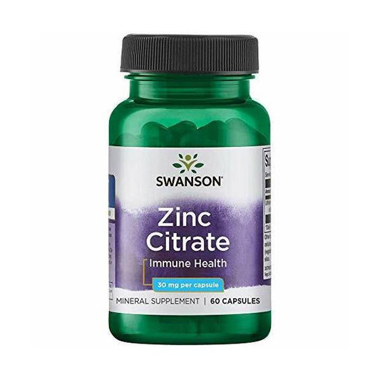 Swanson Zinc Citrate 30mg (60 κάψουλες)