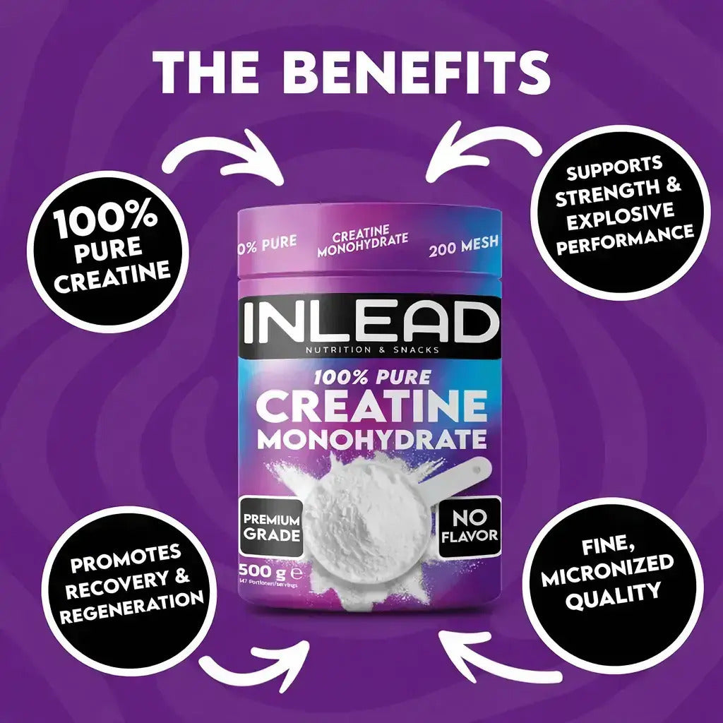Inlead Nutrition Creatine Μονοϋδρική Κρεατίνη Unflavoured 500gr