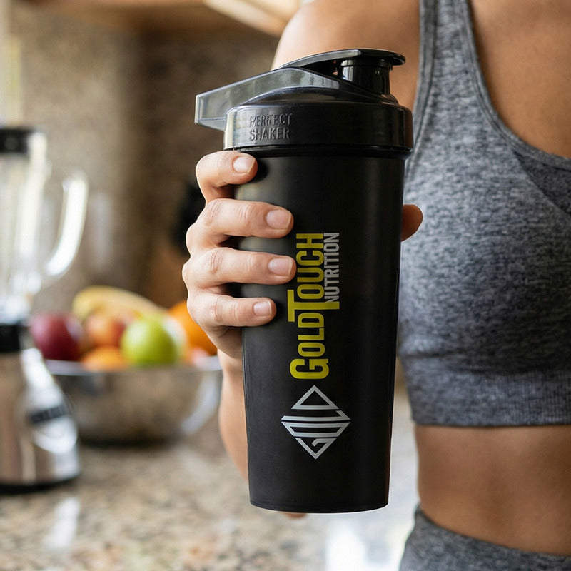 GoldTouch Nutrition Shaker Πρωτεΐνης 700ml Πλαστικό Μαύρο
