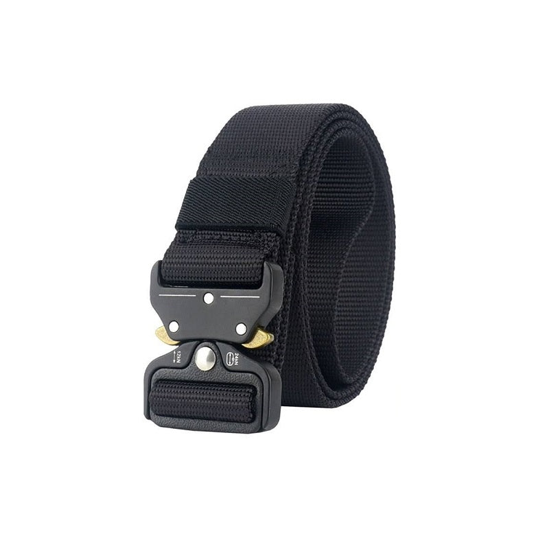 Ζώνη στρατιωτικού τύπου – Y2 – 270621 – Black, εώς 125cm
