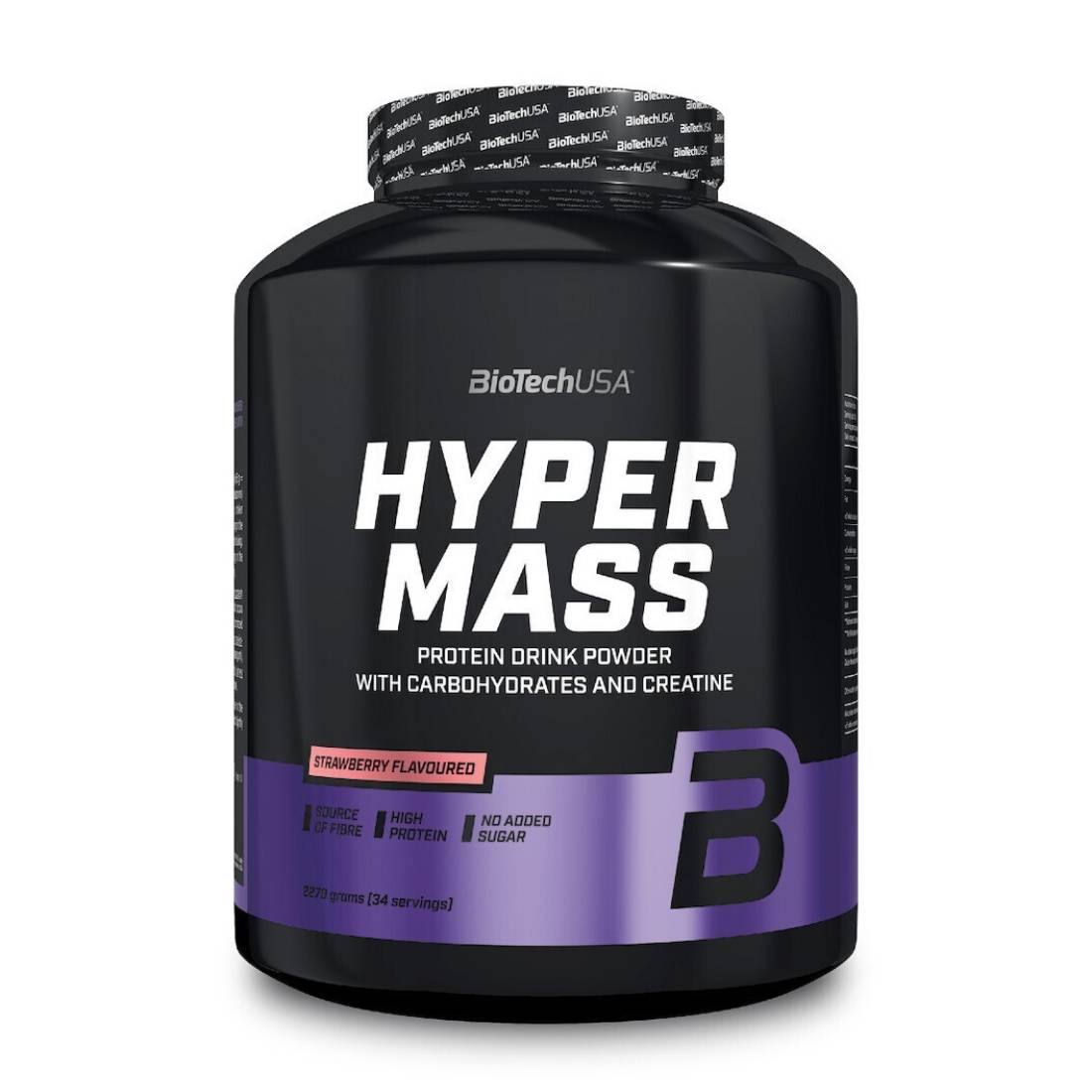 Biotech USA Hyper Mass Drink Powder With Carbohydrates &amp; Creatine Gluten Free Chocolate Flavor 2.27kg 