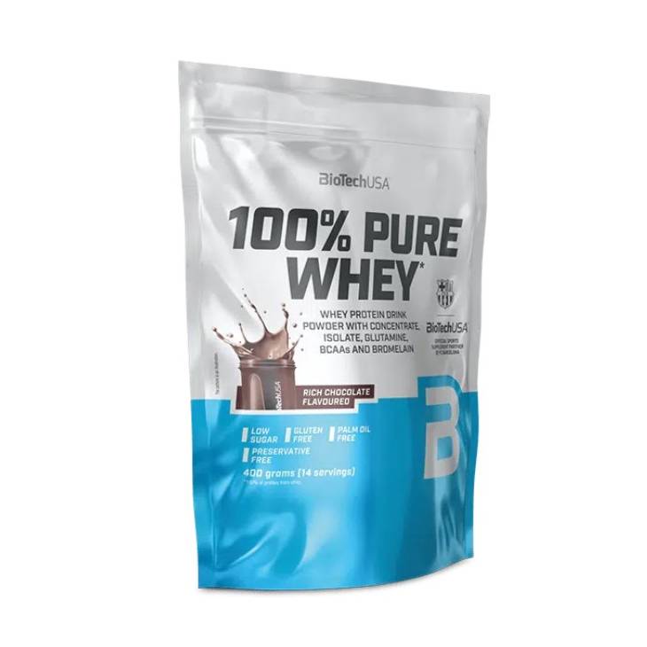 BioTechUSA 100% Pure Whey (400g) – Premium Πρωτεΐνη Ορού Γάλακτος