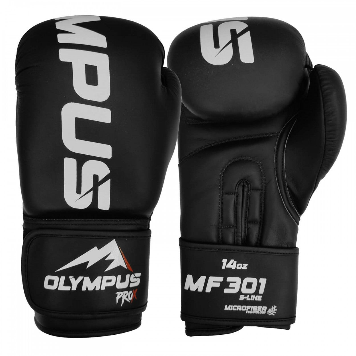 Γάντια Πυγμαχίας Olympus PROX MF301 Microfiber Tech, Mαύρα
