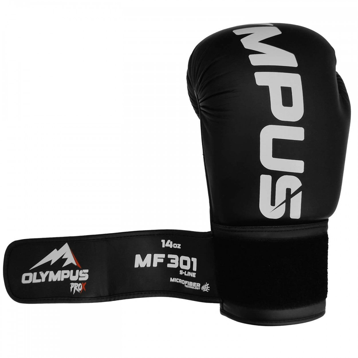 Γάντια Πυγμαχίας Olympus PROX MF301 Microfiber Tech, Mαύρα