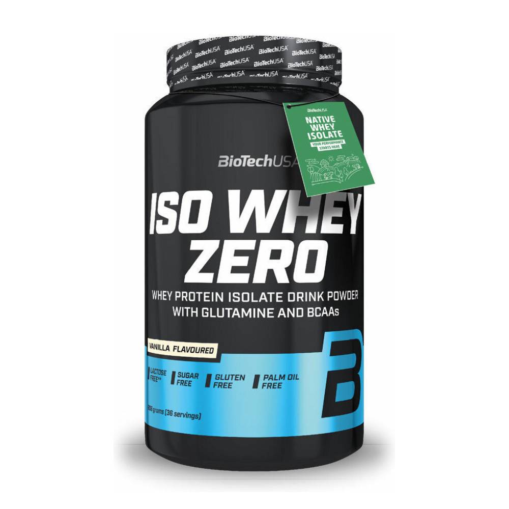 Biotech USA Iso Whey Zero With Glutamine & BCAAs Πρωτεΐνη Ορού Γάλακτος Χωρίς Γλουτένη & Λακτόζη 908gr