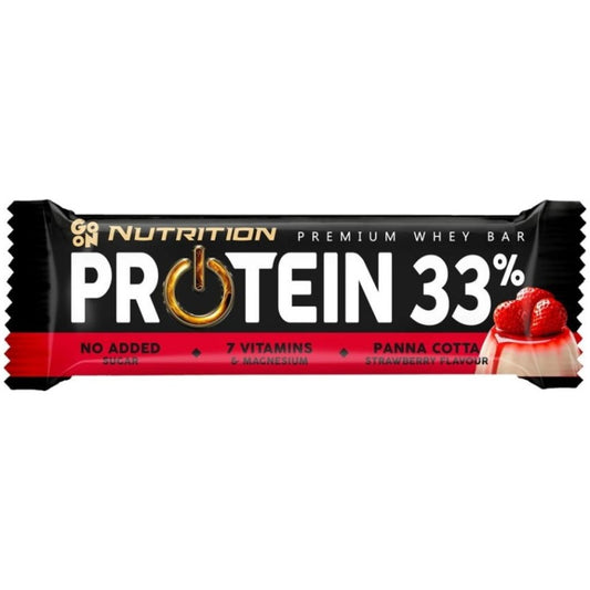 Go On Nutrition Premium Whey Μπάρα με 33% Πρωτεΐνη & Γεύση Panna Cotta 50gr