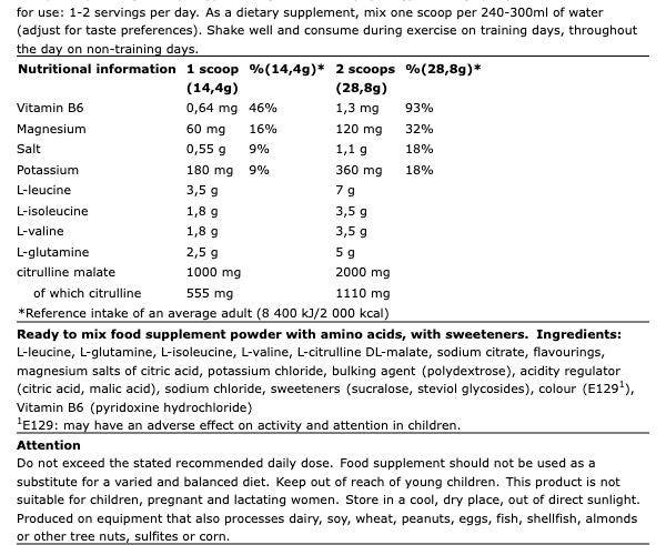 XTend The Original 7g Bcaa 423gr 30 Μερίδες Watermelon