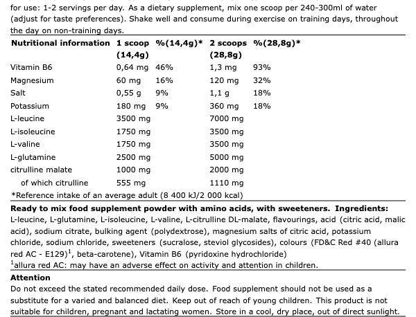 XTend The Original 7g Bcaa 441gr 30 Μερίδες Fruit Punch