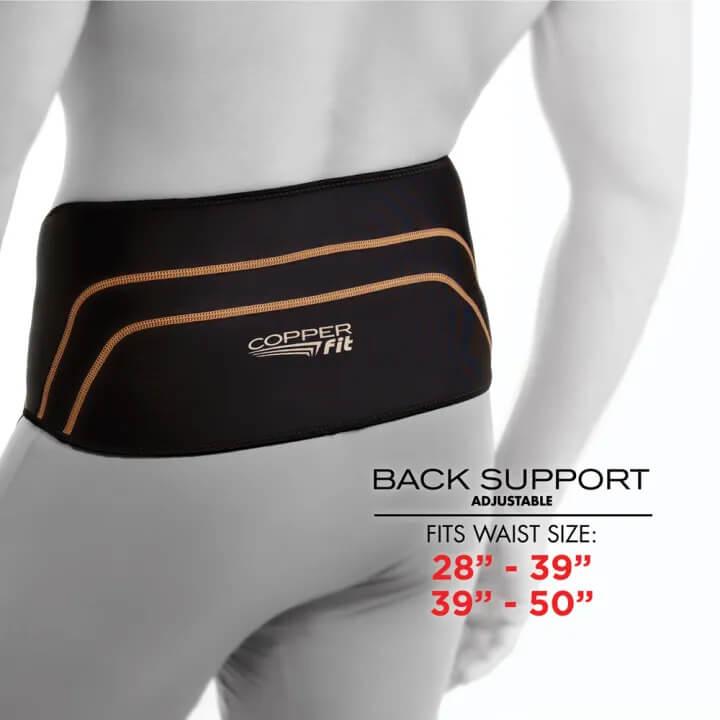 Ζώνη υποστήριξης μέσης Copper Fit Back Pro, Μαύρο
