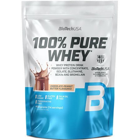 BioTechUSA 100% Pure Whey (400g) – Premium Πρωτεΐνη Ορού Γάλακτος