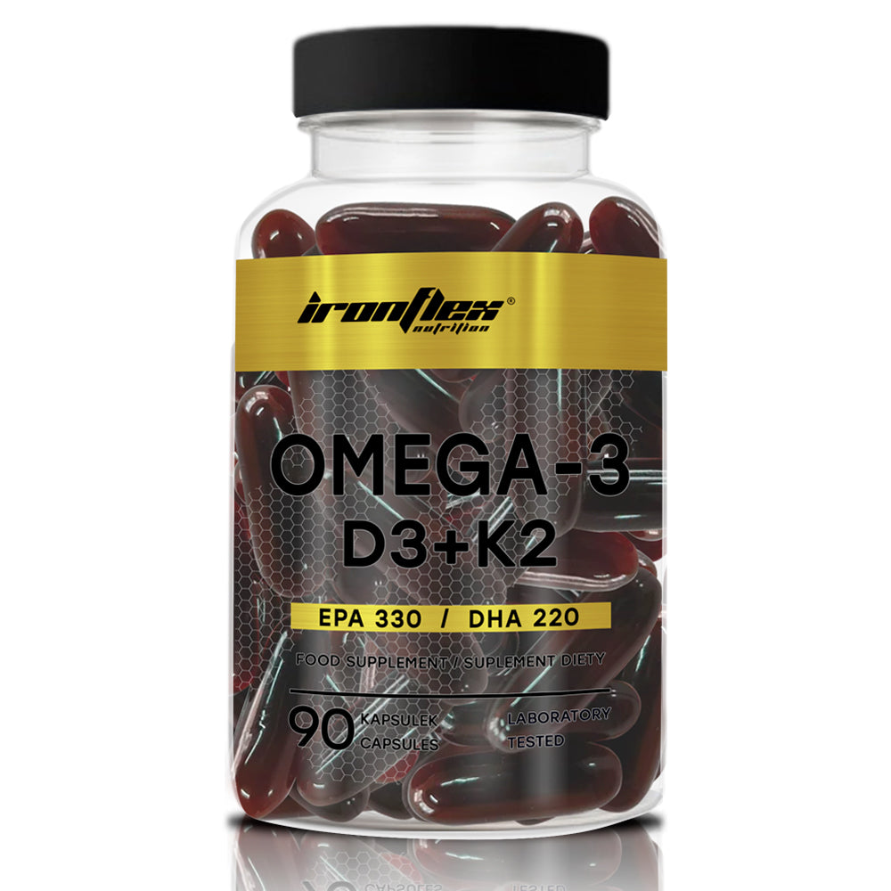 Ironflex Omega-3 D3 + K2 – 90 Softgels