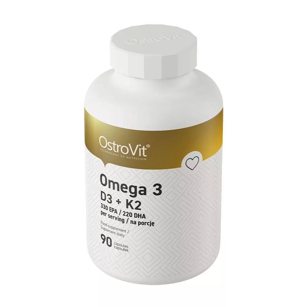 OstroVit Omega 3 D3 + K2 (90 Κάψουλες)