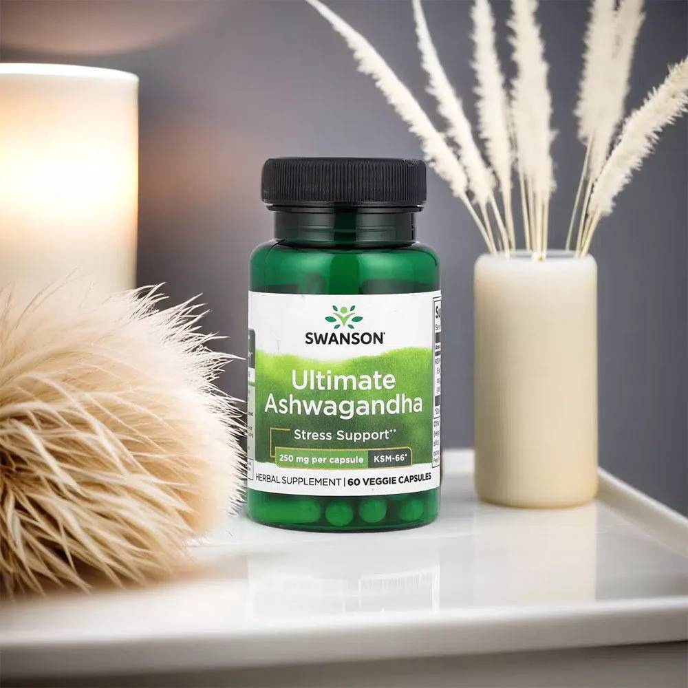 Swanson Ultra Ultimate Ashwagandha – KSM-66 250 mg (60 Veg Κάψουλες)