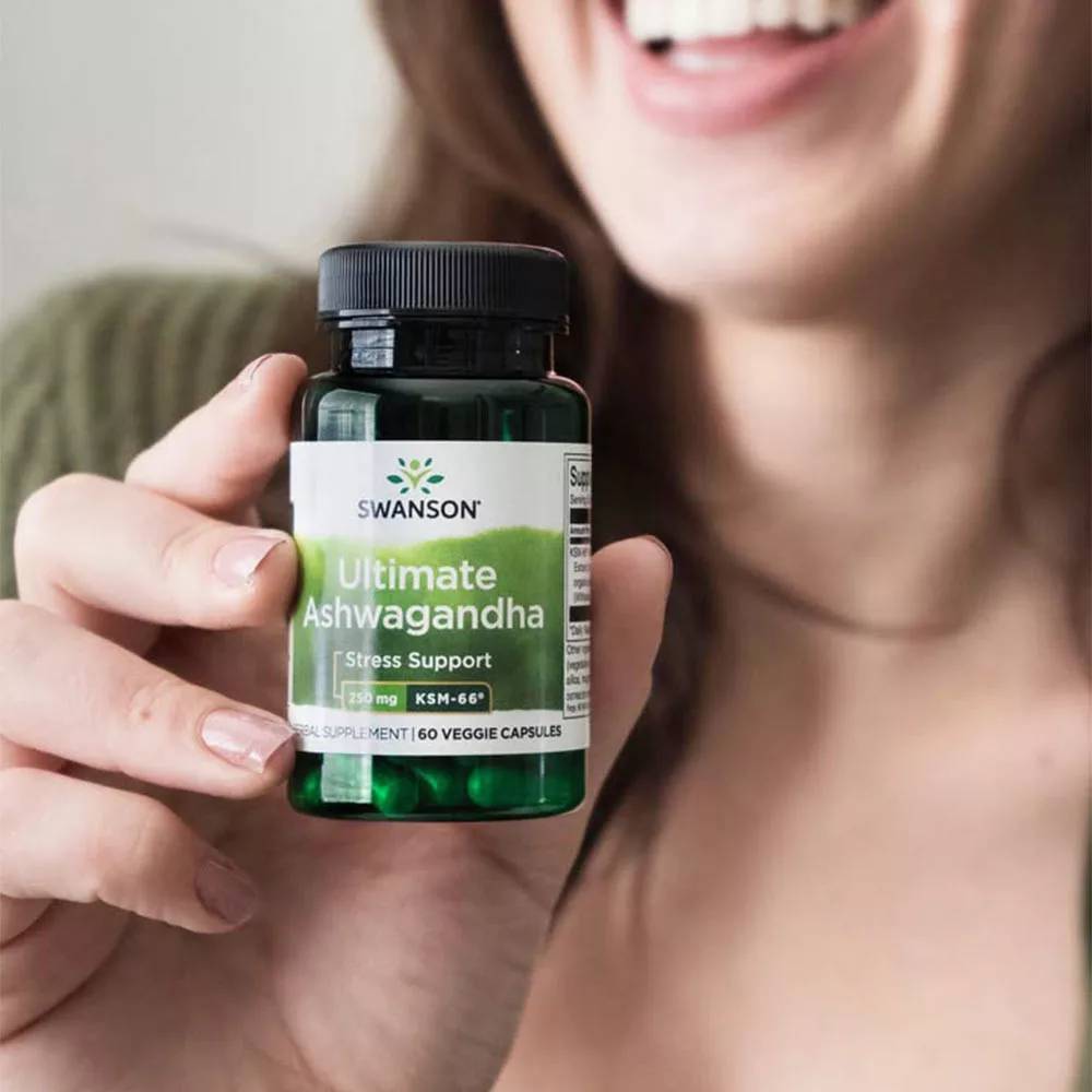 Swanson Ultra Ultimate Ashwagandha – KSM-66 250 mg (60 Veg Κάψουλες)