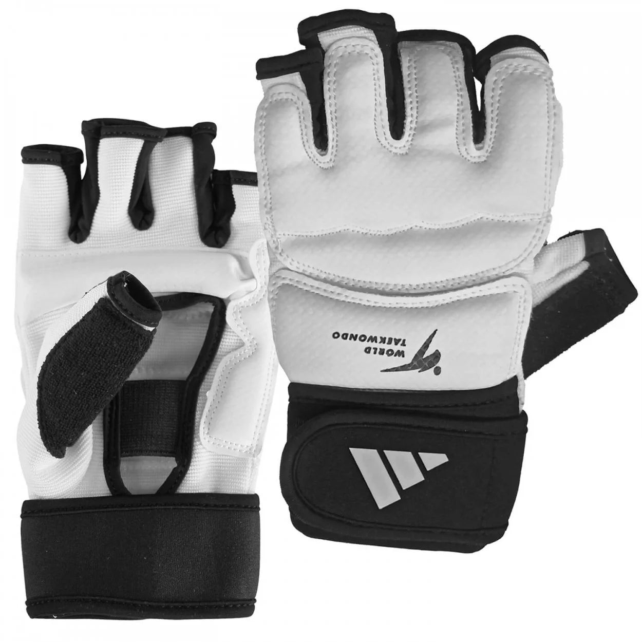 adidas FIGHTING Taekwondo WT Handguards, White/Black