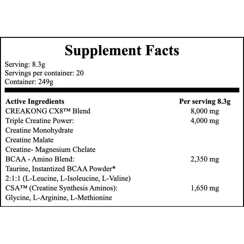 Mutant Creakong CX8 Χωρίς Γεύση 249gr