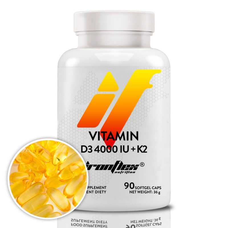 IronFlex Vitamin D3 4000IU + K2 (90 μαλακές κάψουλες)