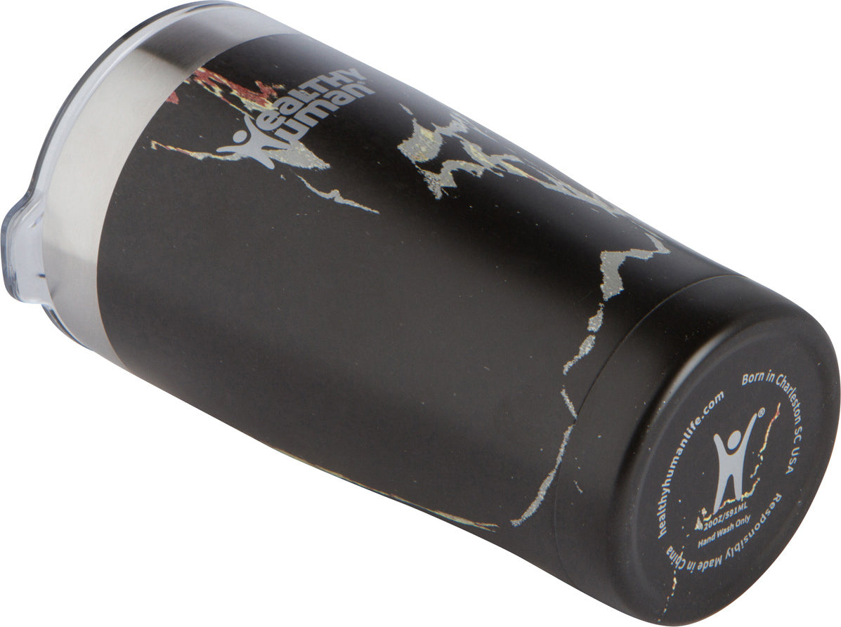 Healthy Human Cruiser Tumbler Black Onyx Thermos Tumbler with Straw 0.59lt