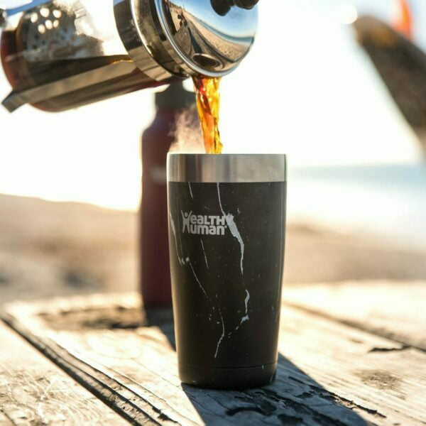 Healthy Human Cruiser Tumbler Black Onyx Thermos Tumbler with Straw 0.59lt