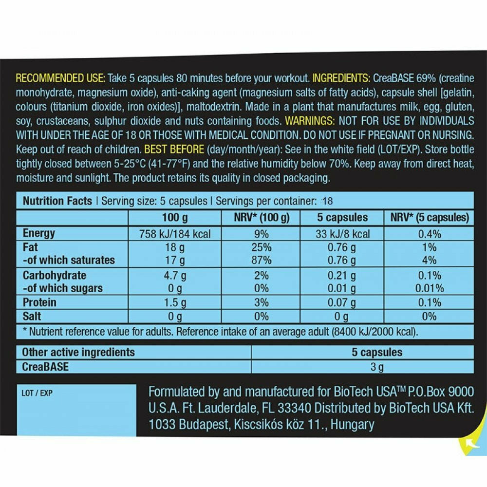 Biotech USA Creatine PH-X 90 κάψουλες