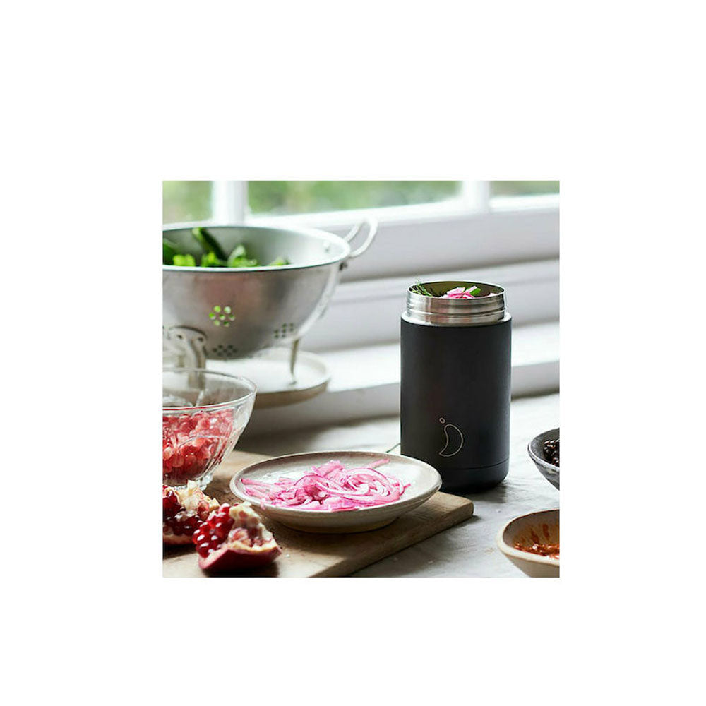 Chilly's Δοχείο Φαγητού Θερμός Inox Black 500ml